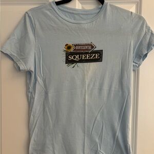 Light Blue Graphic Tee